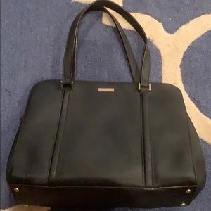 Kate Spade black leather tote/shoulder bag